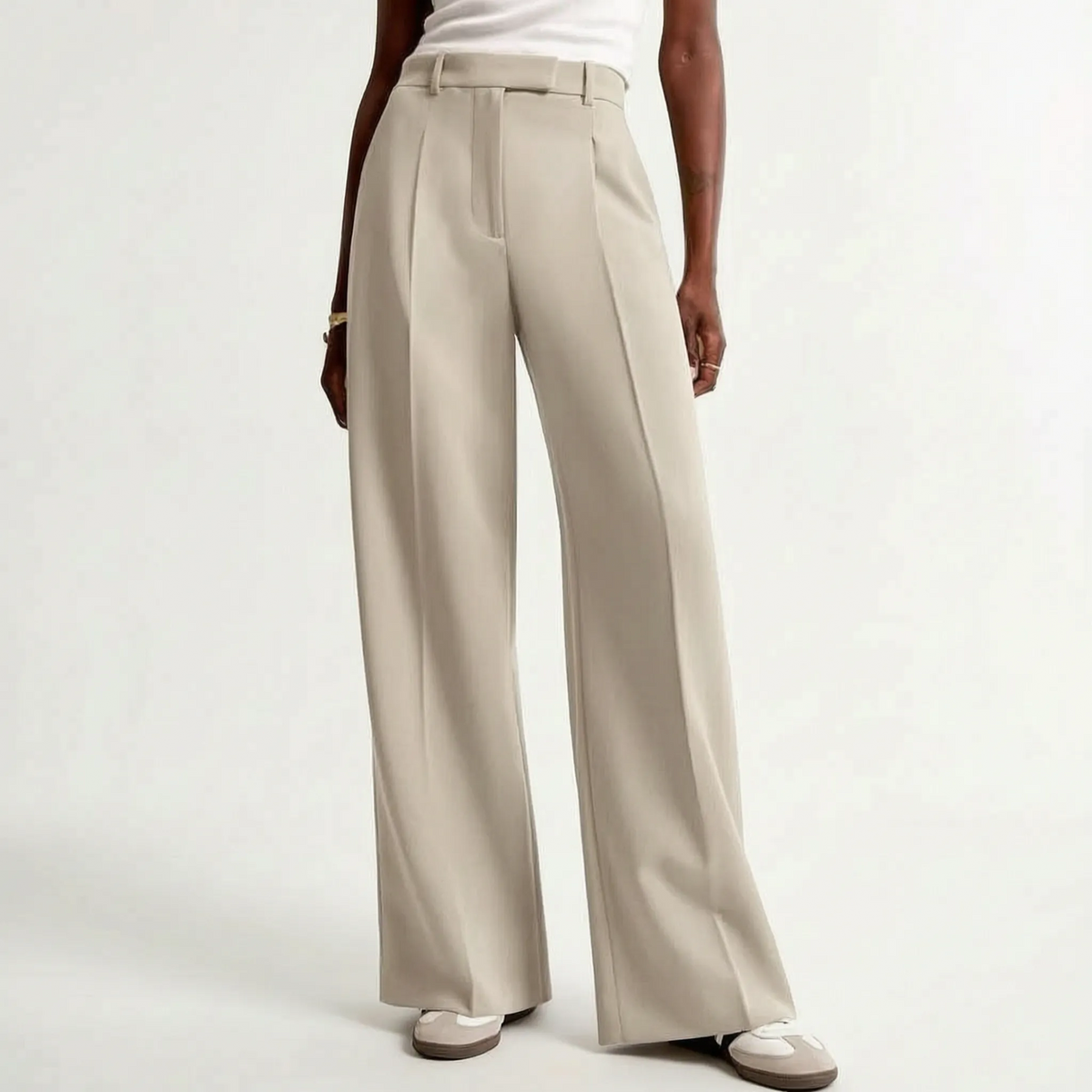 High-Waisted Wide-Leg Pants