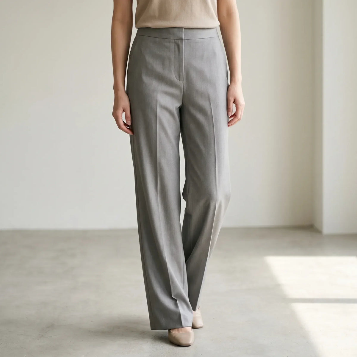 High-Waisted Wide-Leg Pants