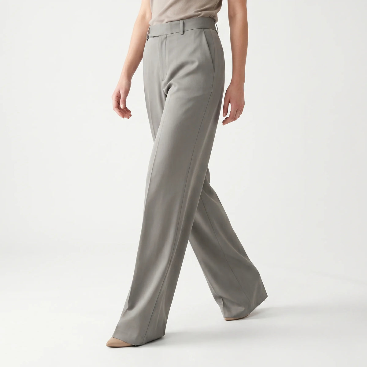 High-Waisted Wide-Leg Pants