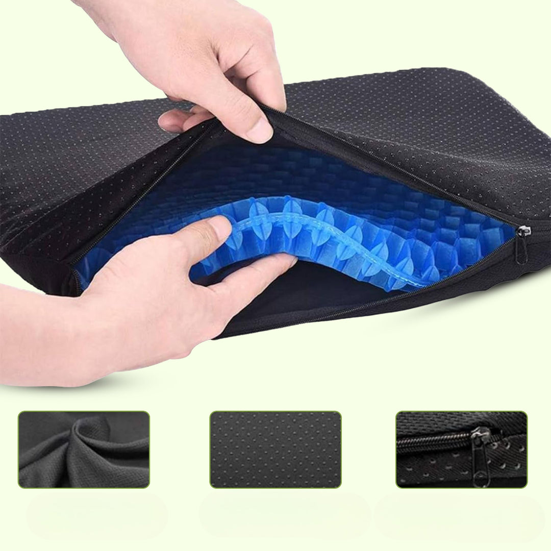Honeycomb Gel Seat Cushion with Cover