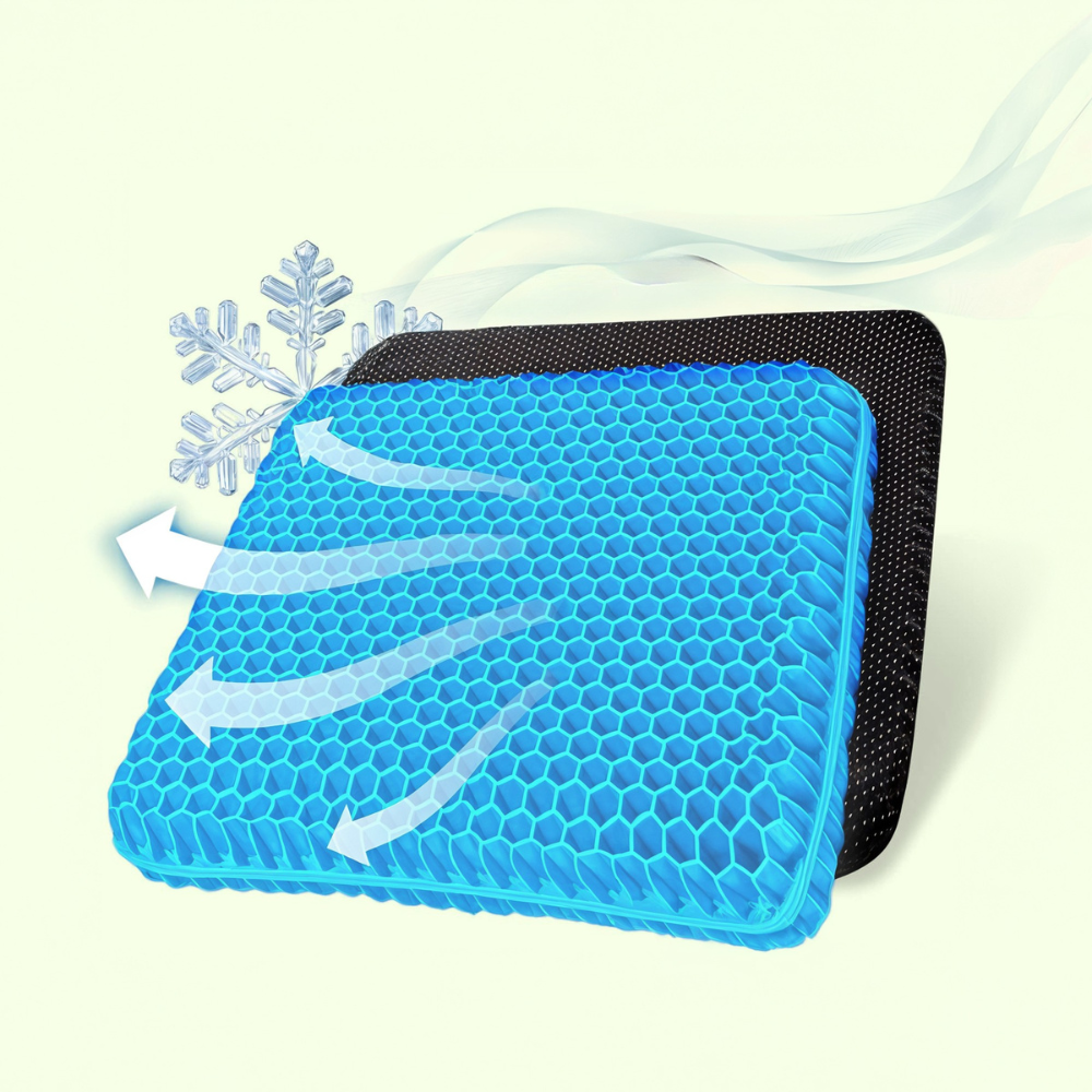 Honeycomb Gel Seat Cushion with Cover