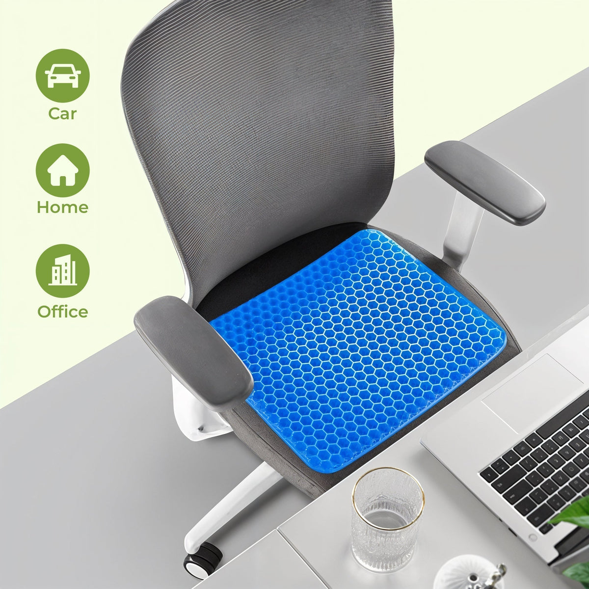 Honeycomb Gel Seat Cushion with Cover