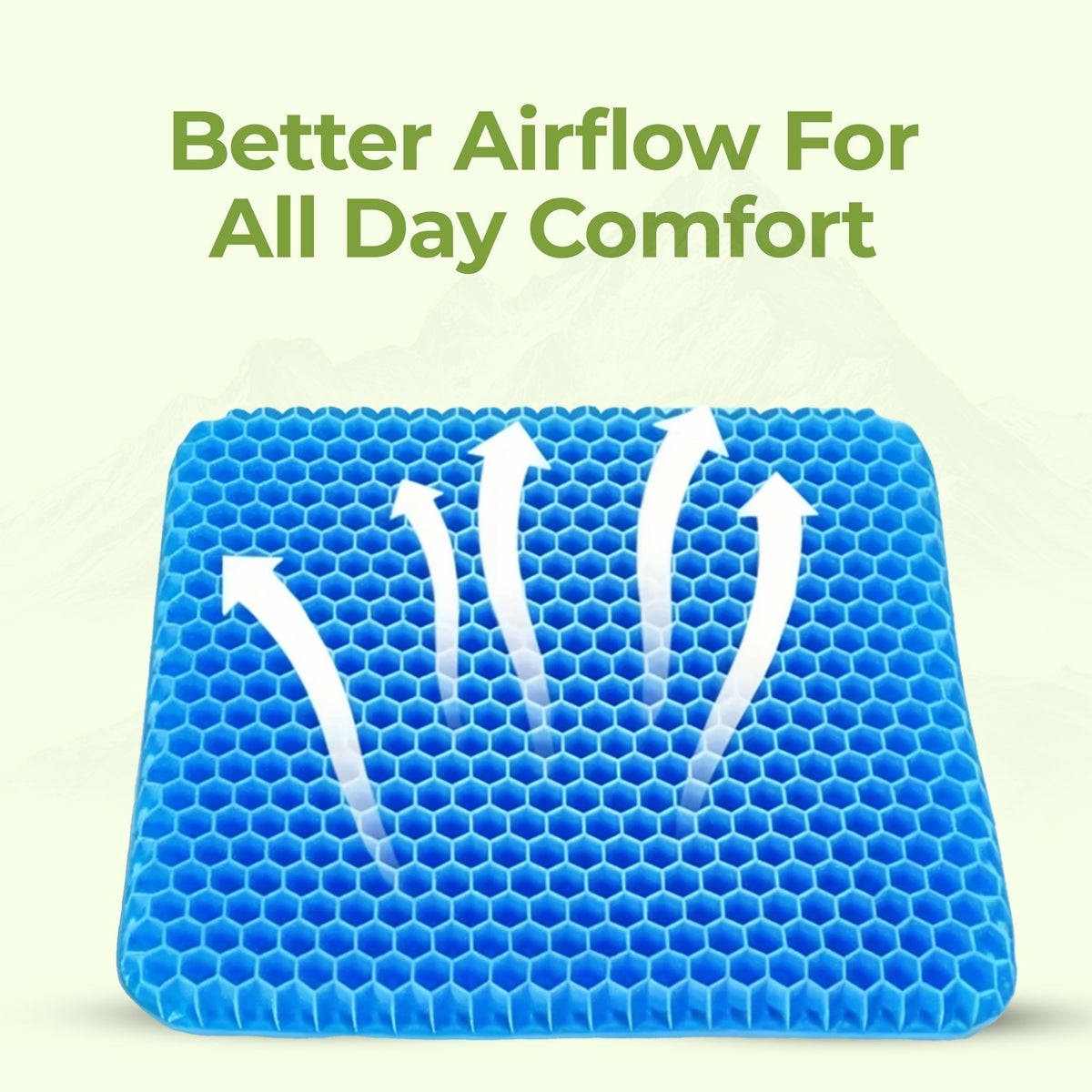 Honeycomb Gel Seat Cushion with Cover