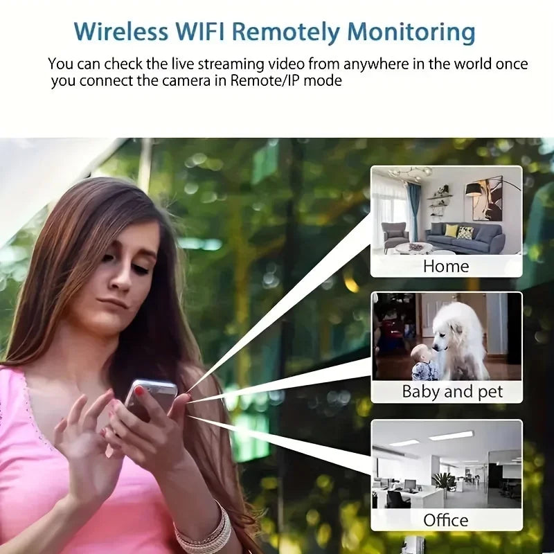 Indoor Wi-Fi Security Camera with Night Vision