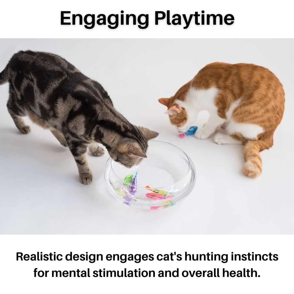 Interactive Cat Toy – Moving Fish with LED Light
