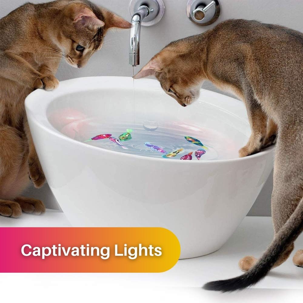 Interactive Cat Toy – Moving Fish with LED Light