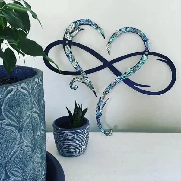 Iron Infinity Heart Wall Art