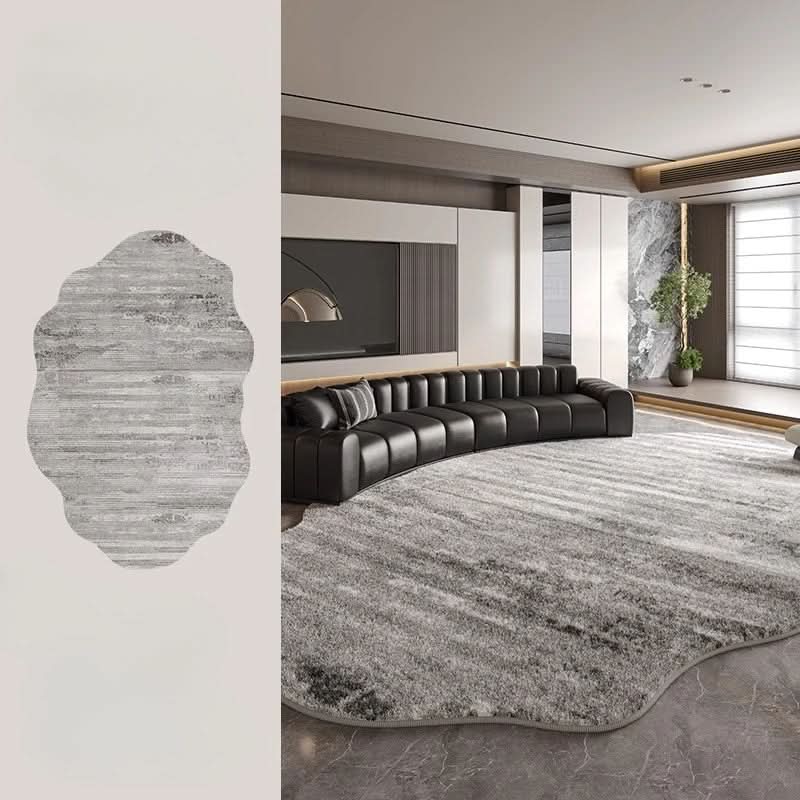 Irregular Plush Washable Rug for Bedroom and Living Room