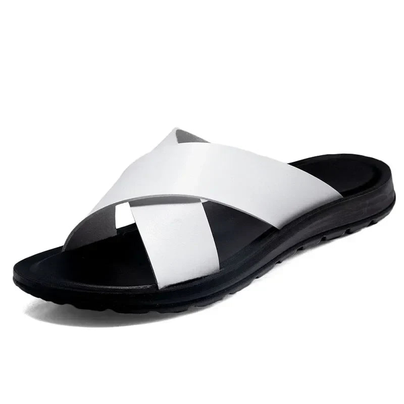 Italian Leather Men's Slides – Lorenzo