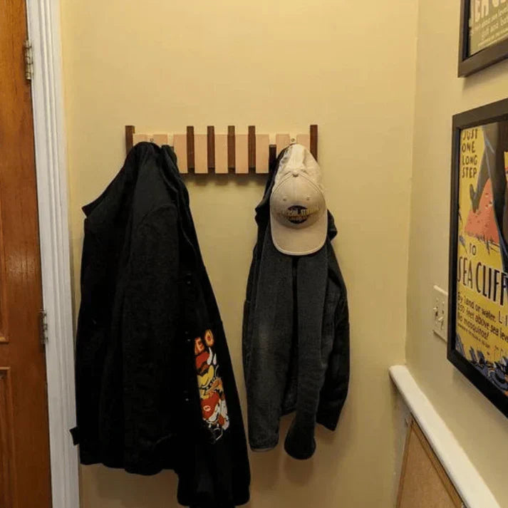 Japandi Wall-Mounted Coat Rack - Elegant Storage