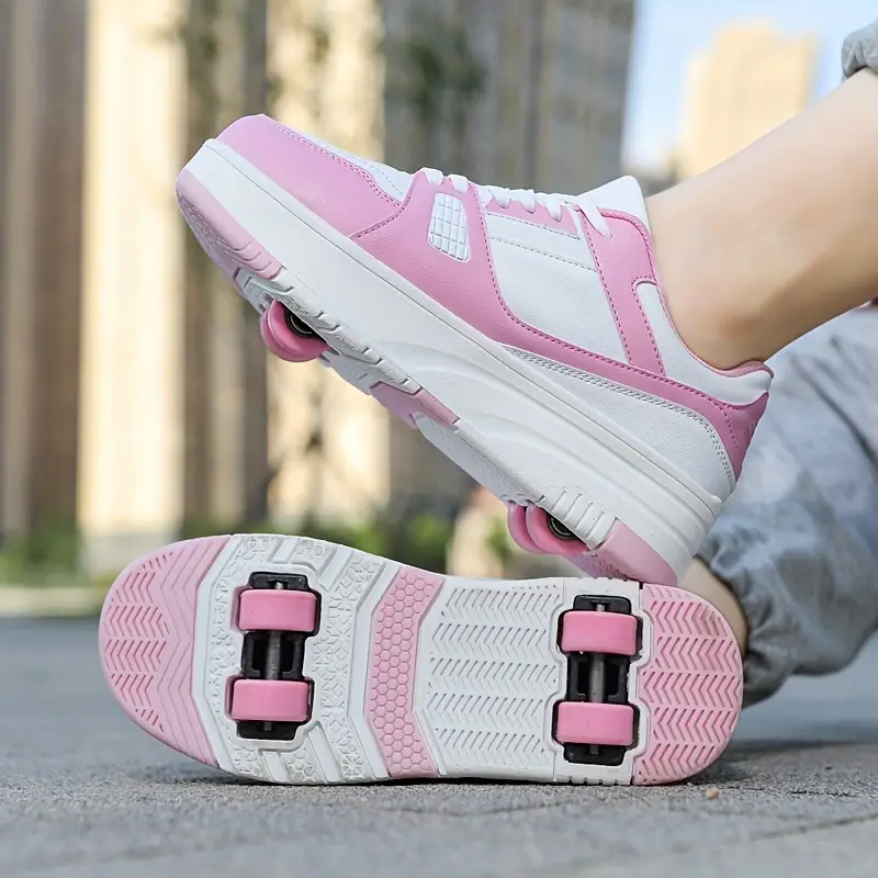 Kids' 2-in-1 Roller Skate Shoes with Removable Wheels