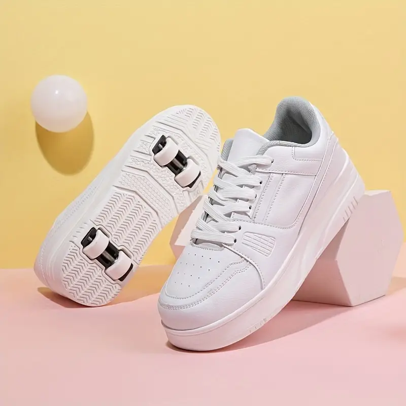 Kids' 2-in-1 Roller Skate Shoes with Removable Wheels