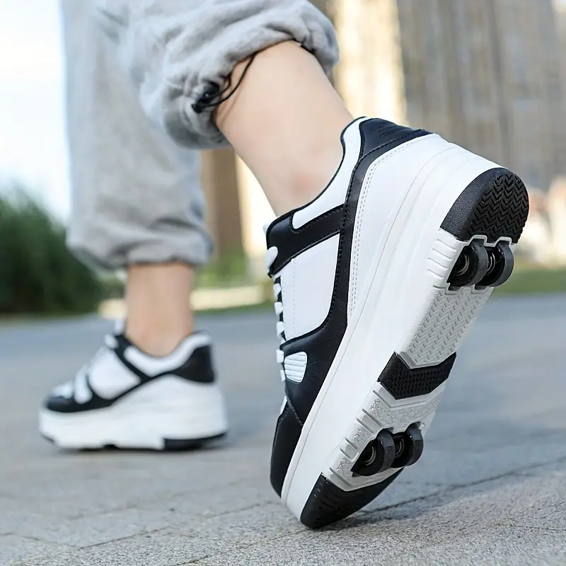 Kids' 2-in-1 Roller Skate Shoes with Removable Wheels