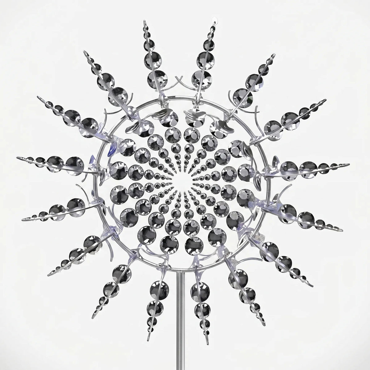 Kinetic Metal Wind Spinner on Stake