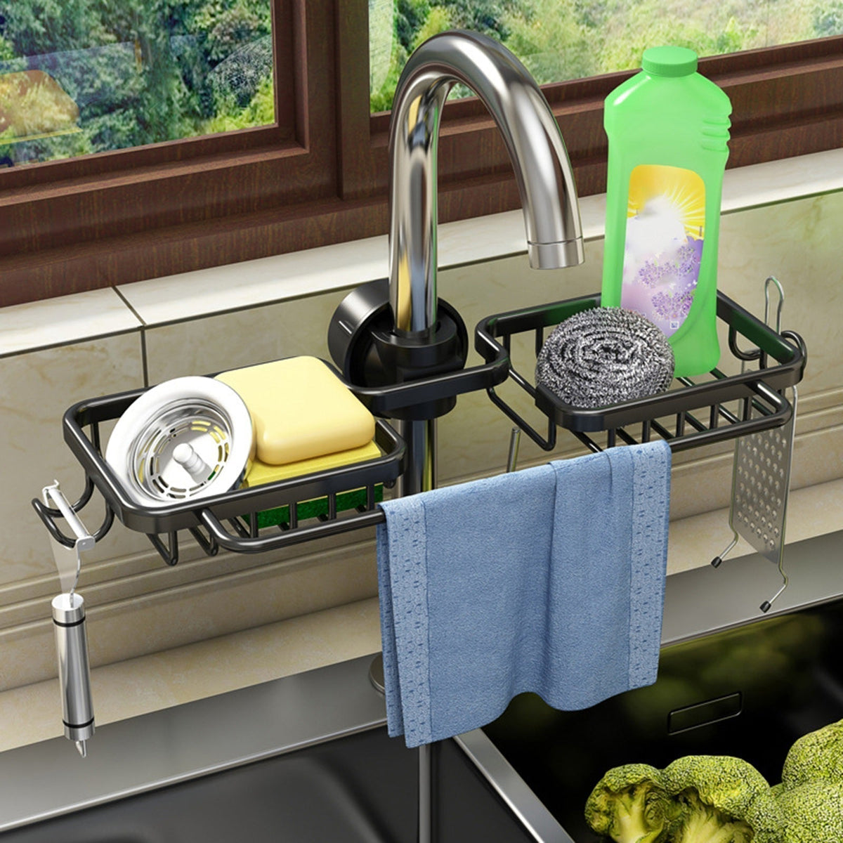 Kitchen Sink Organizer – Convenient Accessory Storage Rack
