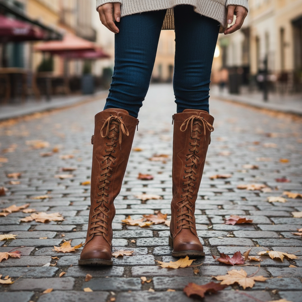 Lace-Up Boots