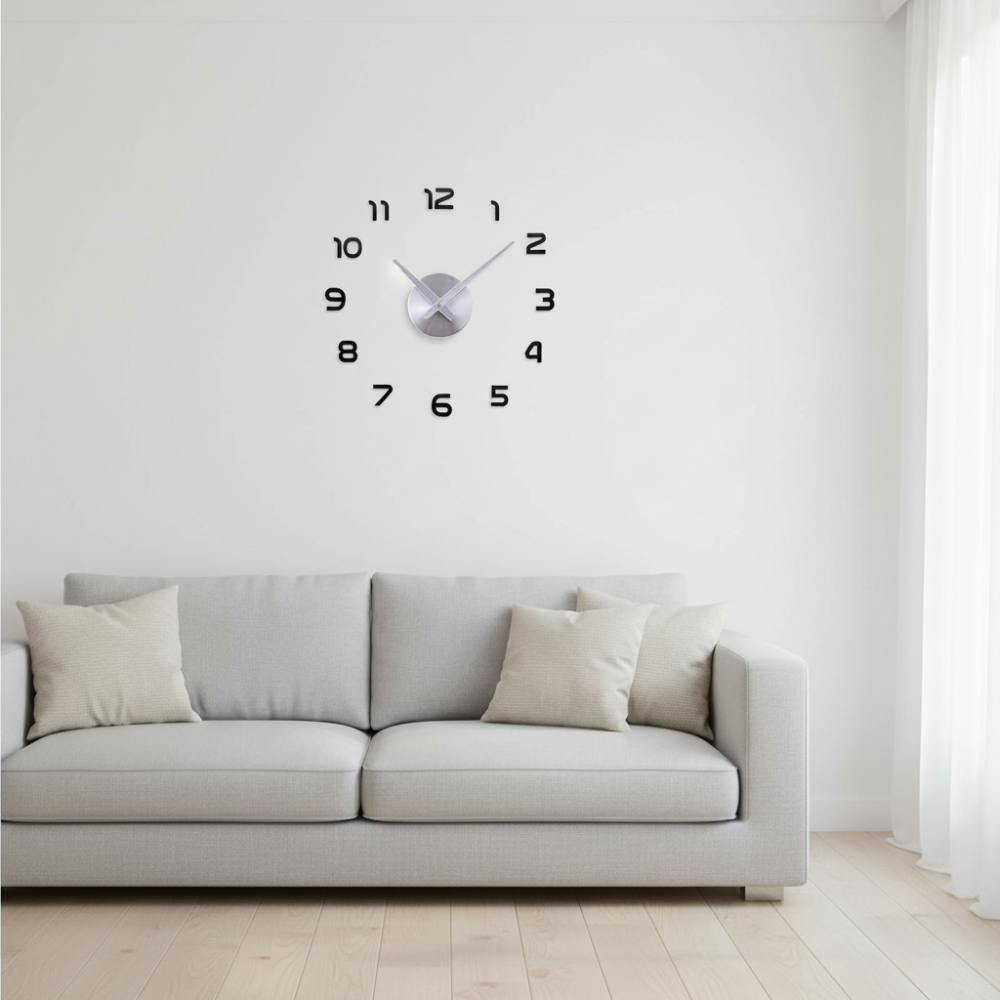 Large Acrylic 3D Wall Clock