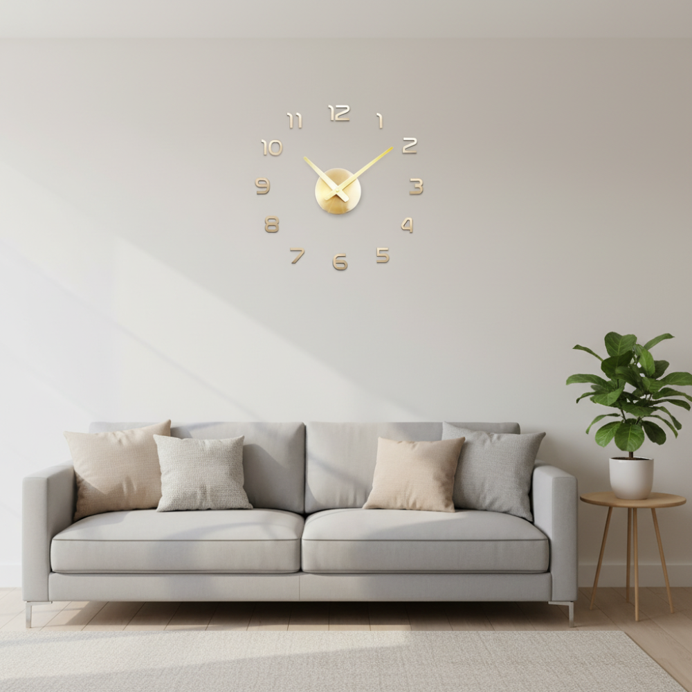 Large Acrylic 3D Wall Clock