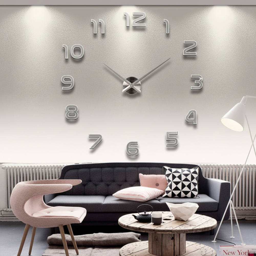 Large Acrylic 3D Wall Clock