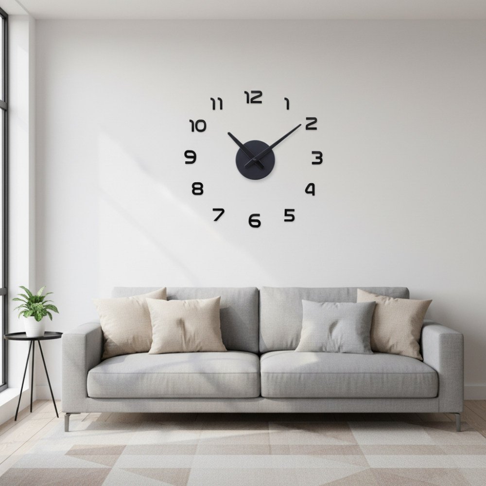 Large Acrylic 3D Wall Clock