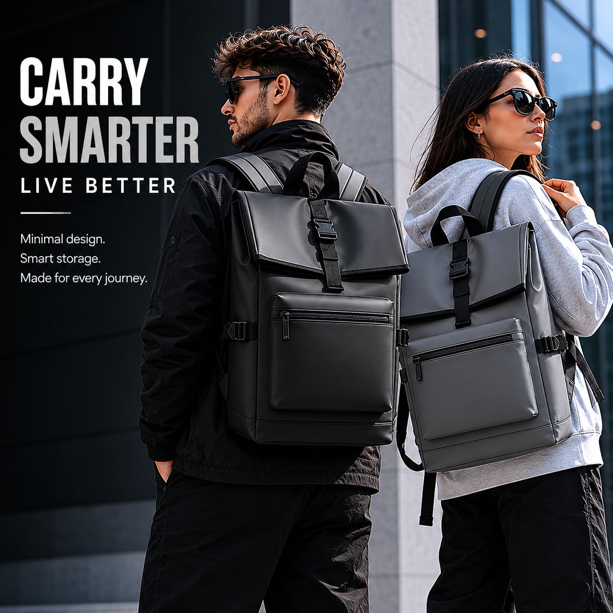 Large-Capacity Commuter Backpack