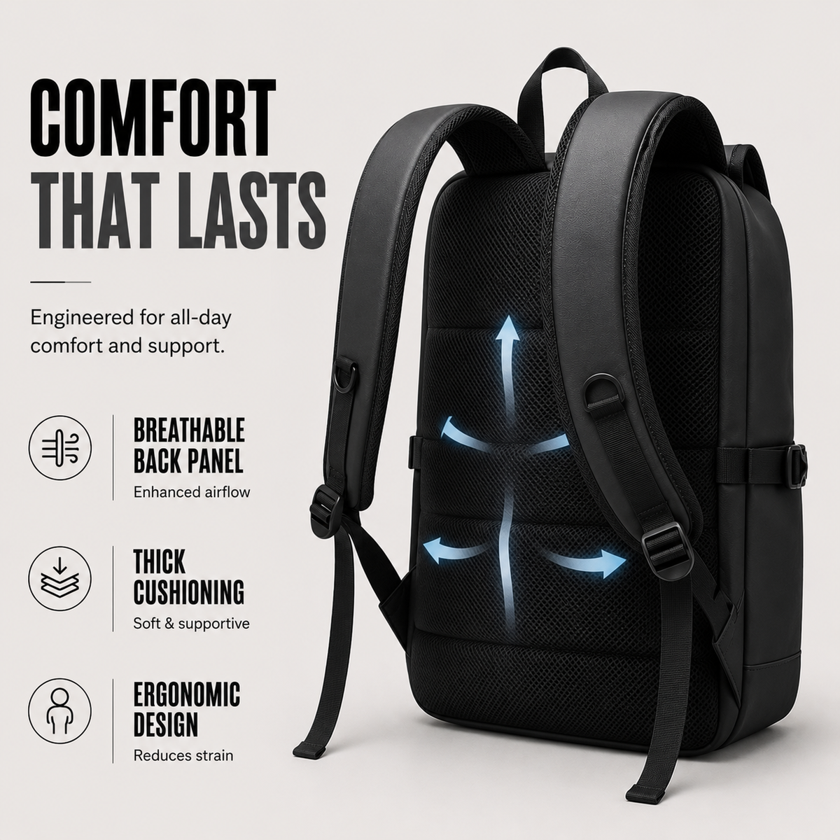 Large-Capacity Commuter Backpack