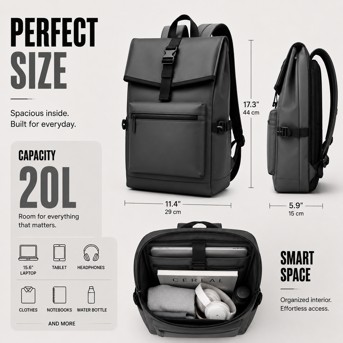 Large-Capacity Commuter Backpack