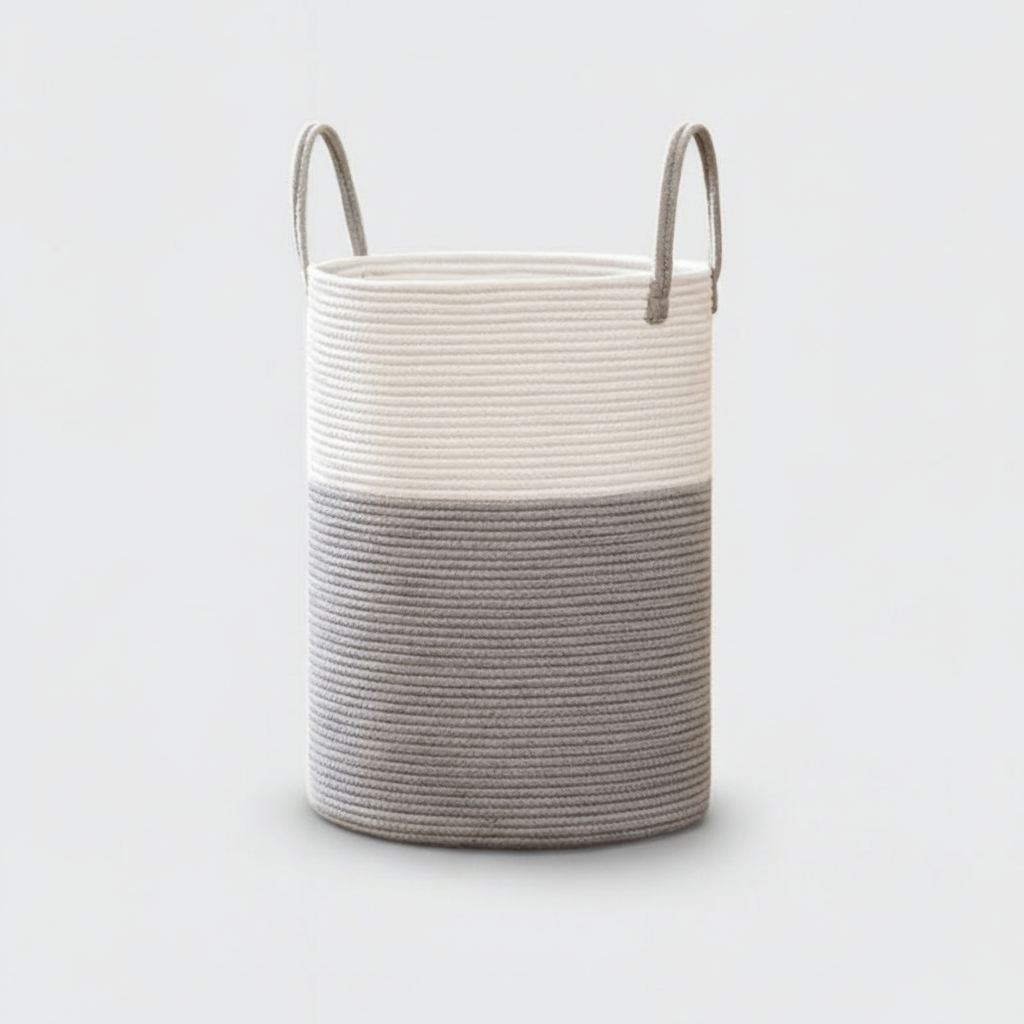 Large-Capacity Cotton Rope Basket
