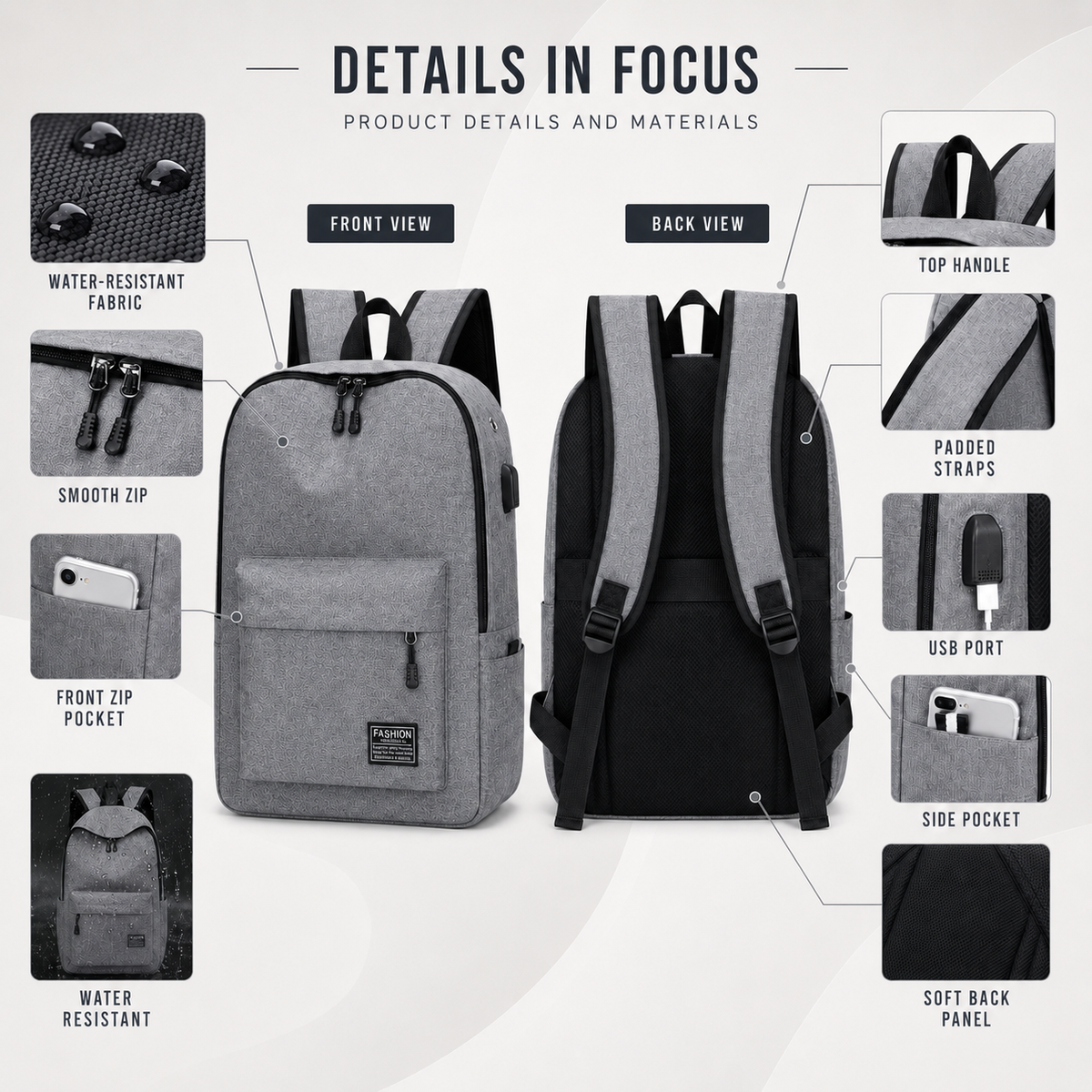Large Capacity Minimalist Backpack