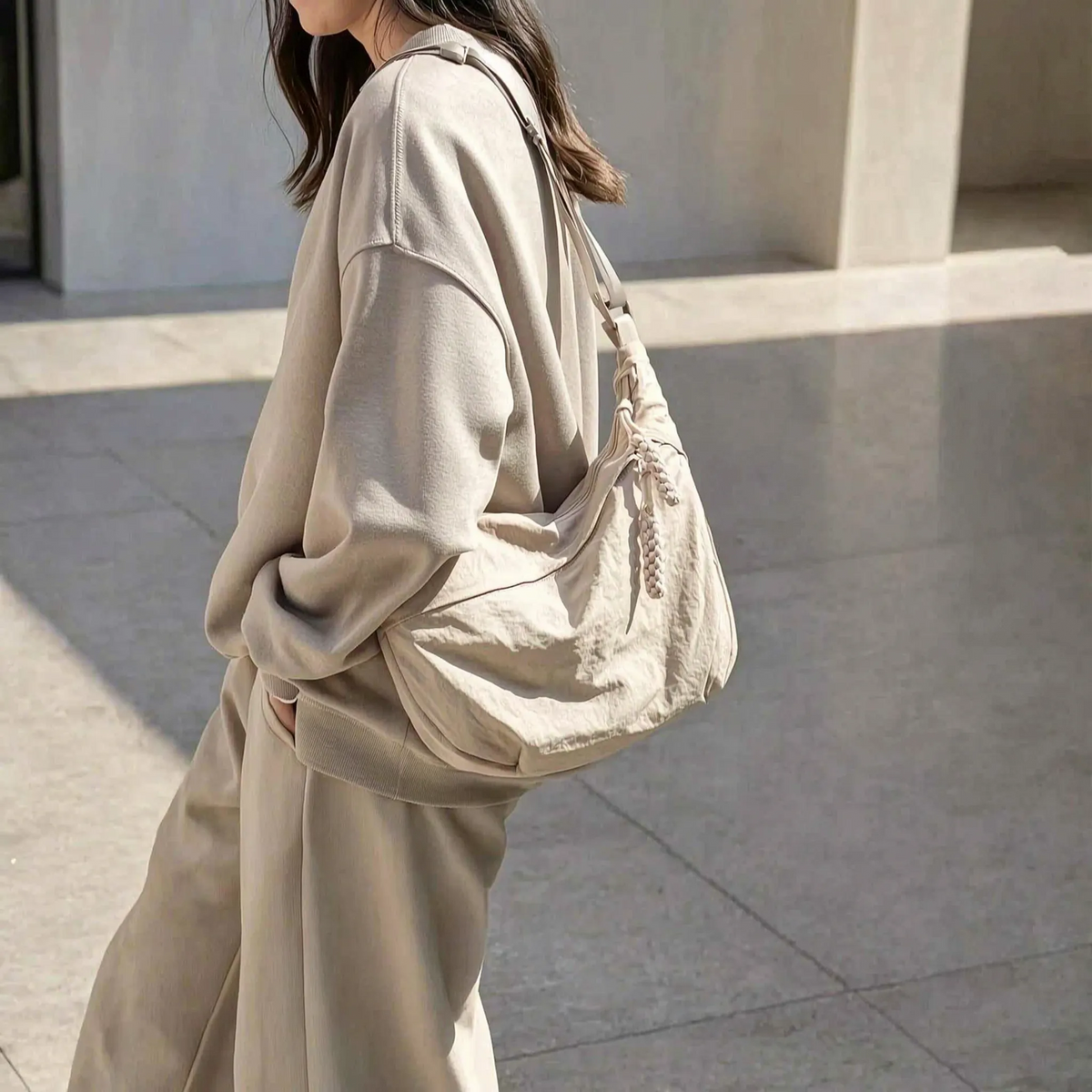 Large-Capacity Slouchy Crossbody Bag