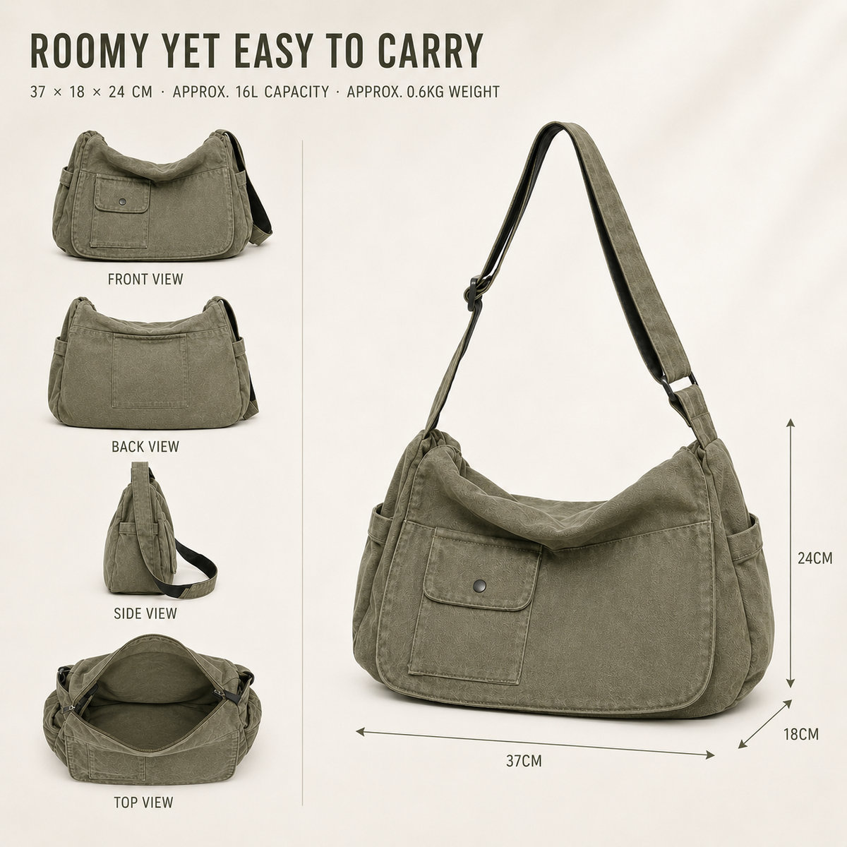 Large Messenger Bag