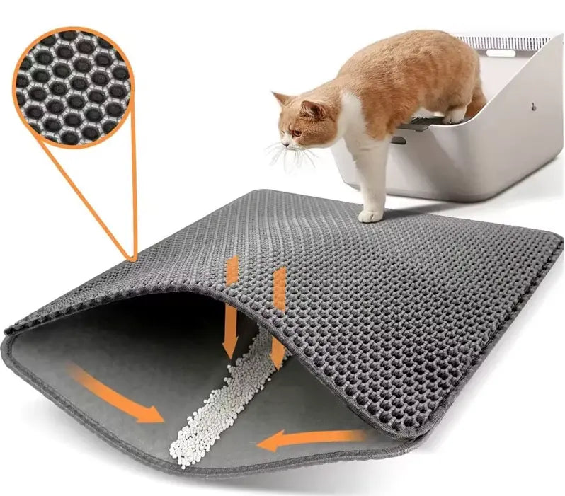 Large Non-Slip Cat Litter Mat