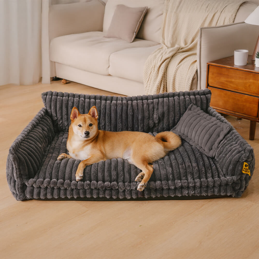 Large Orthopedic Dog Bed | Fluffy & Washable