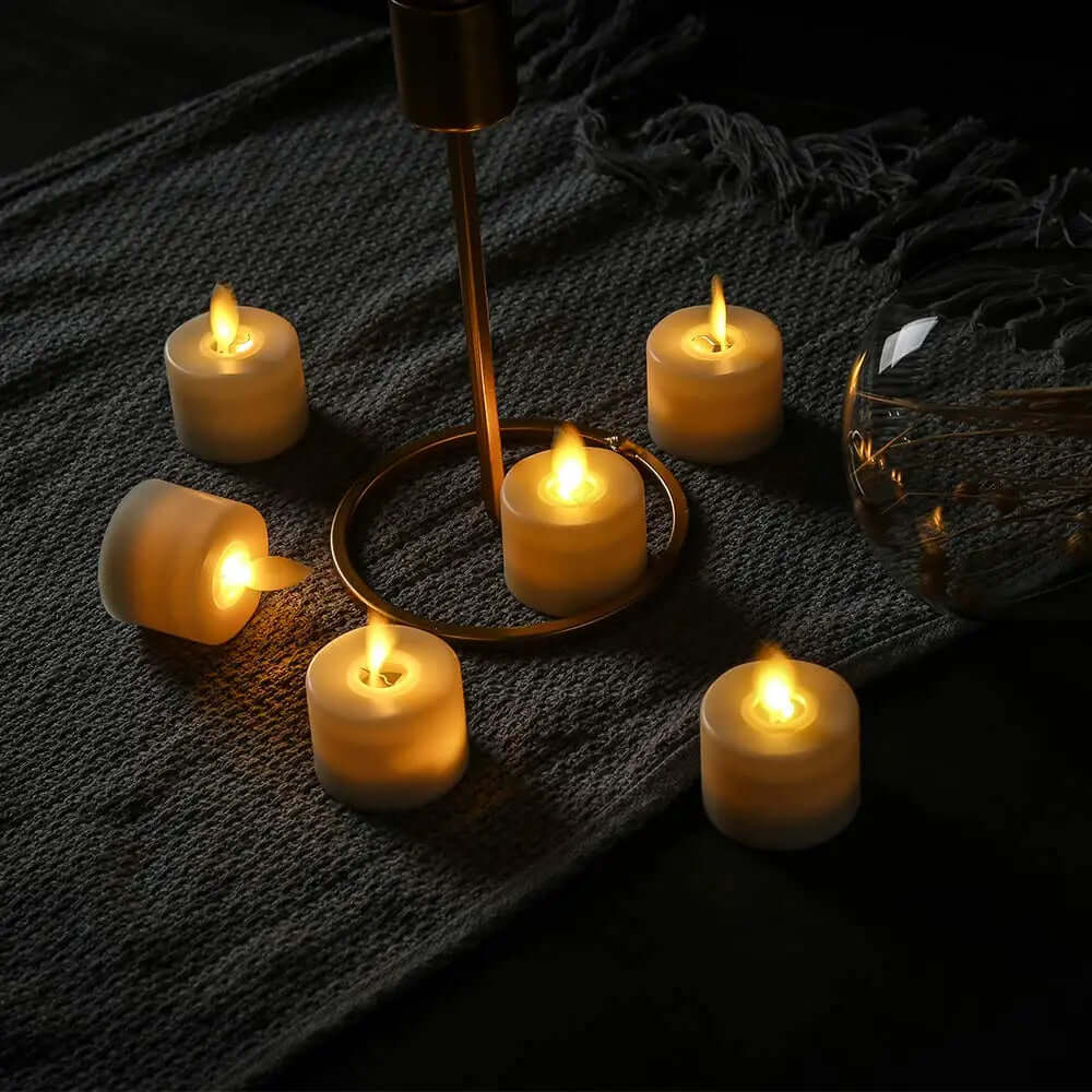 LED Candle Set with Moving Wick