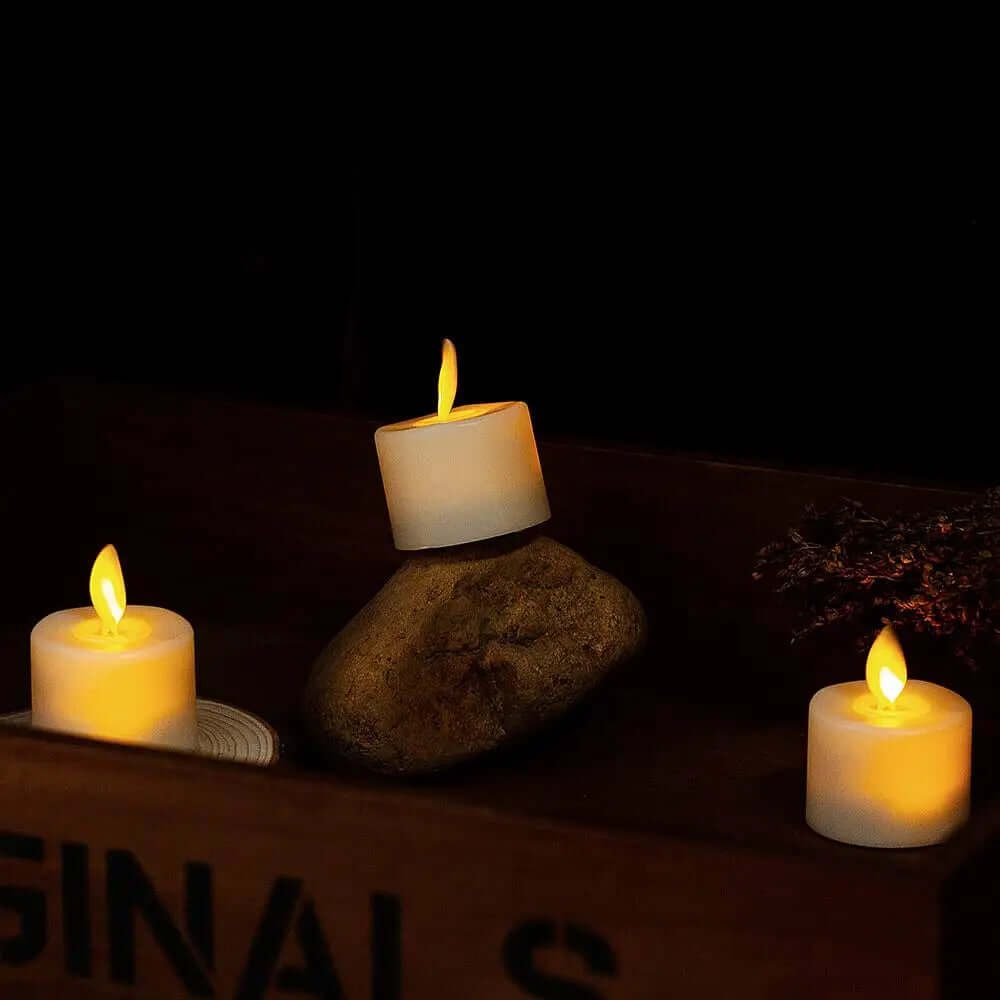 LED Candle Set with Moving Wick