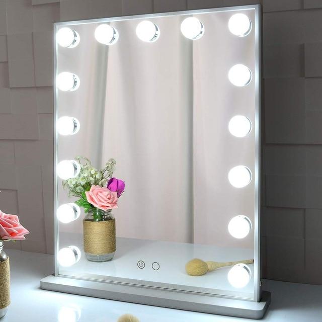 LED Vanity Mirror with Lights and Adjustable Strap
