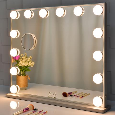 LED Vanity Mirror with Lights and Adjustable Strap