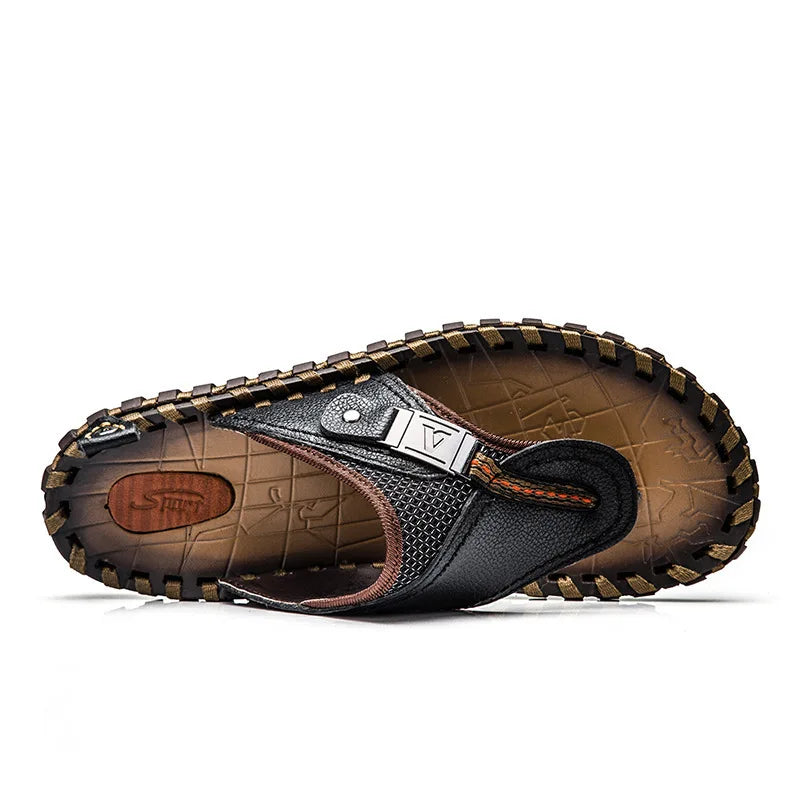 Levi – Stylish Men's Leather Slides