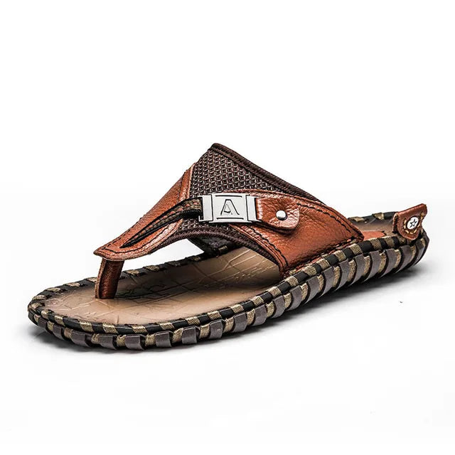 Levi – Stylish Men's Leather Slides