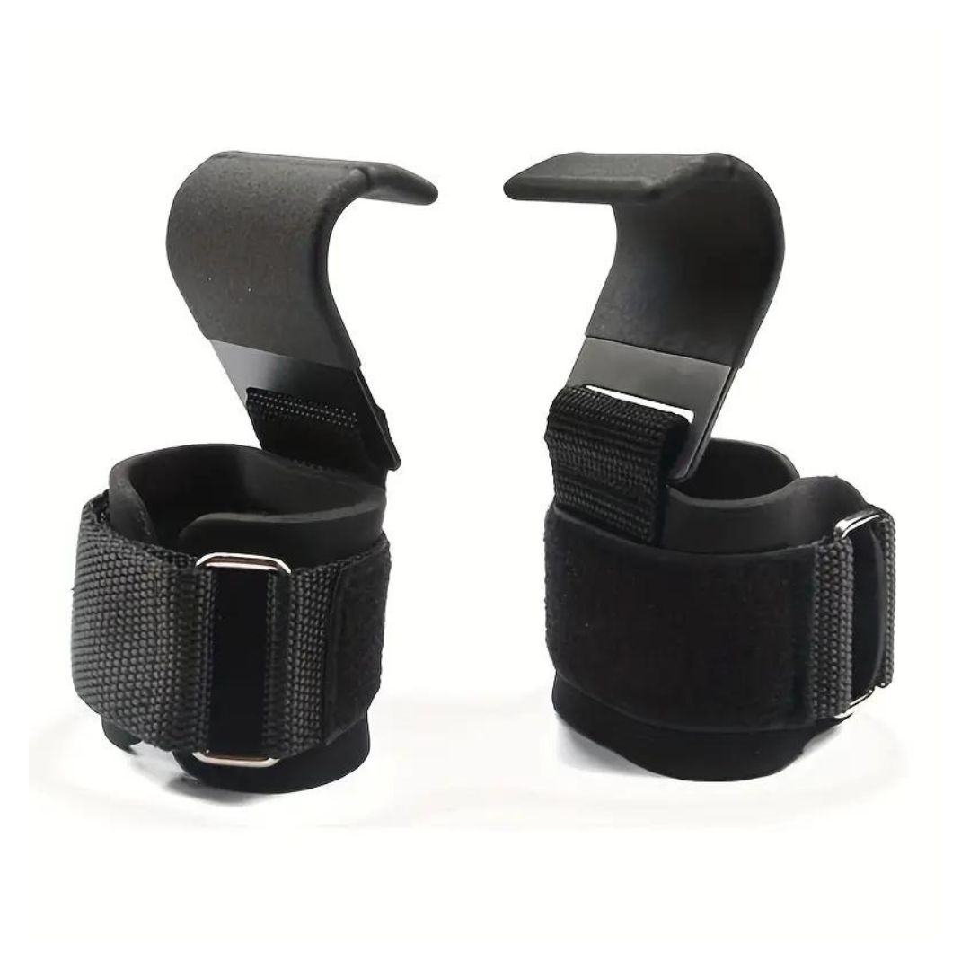 Lifting Hooks with Adjustable Wrist Straps