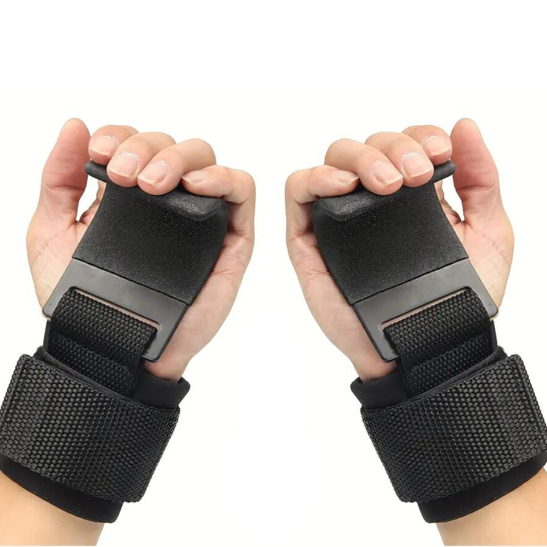 Lifting Hooks with Adjustable Wrist Straps