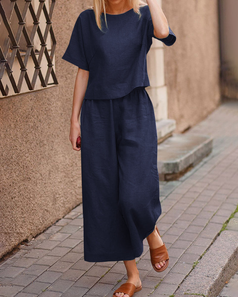 Lightweight Top and Pants Set