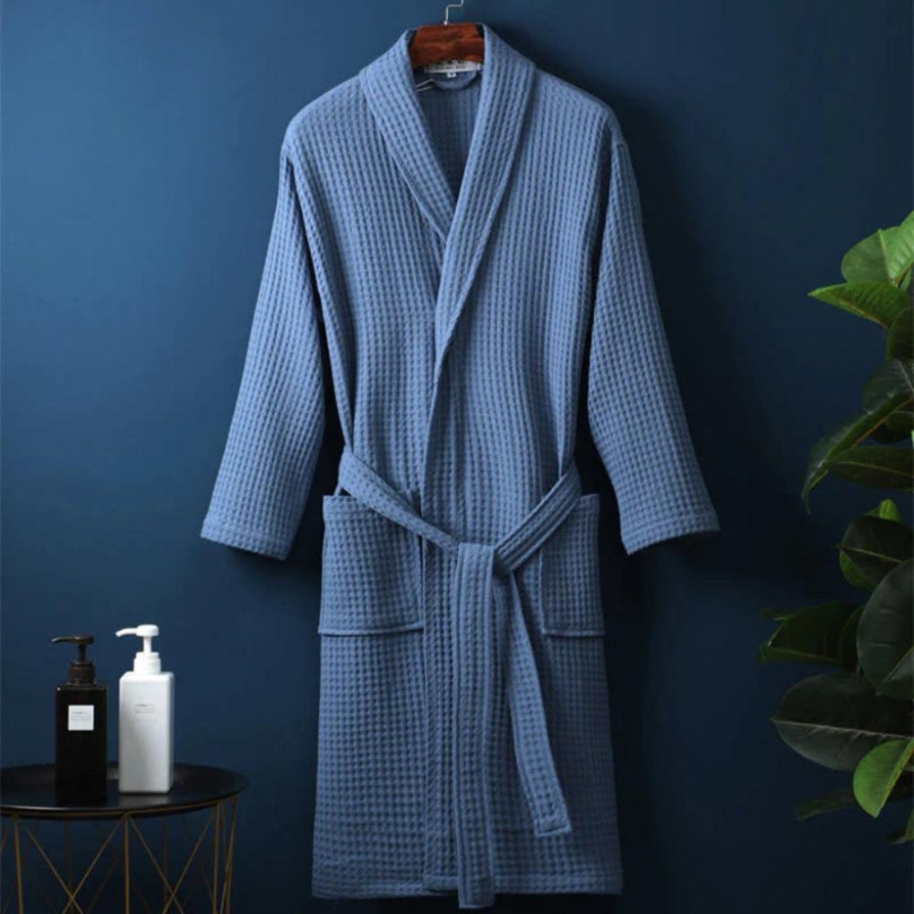 Lightweight Waffle Couples Bathrobe