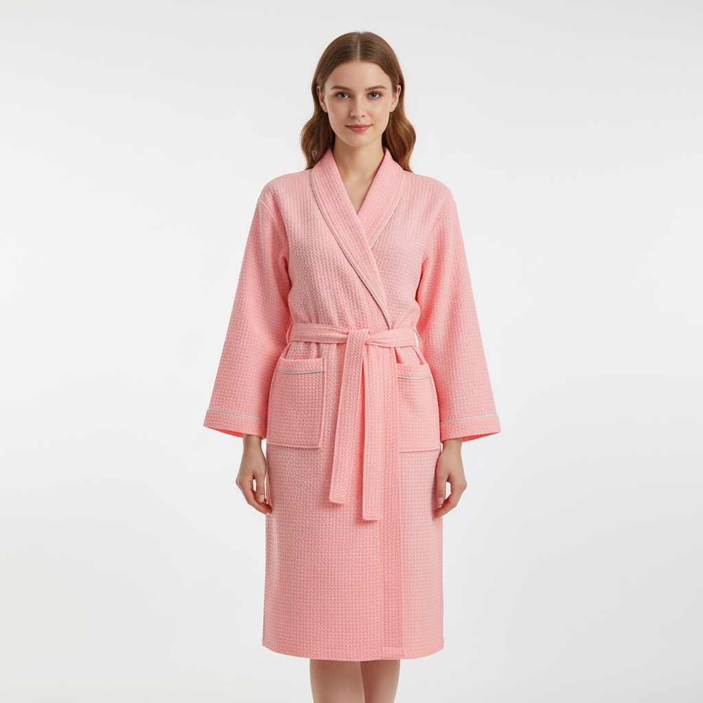 Lightweight Waffle Weave Robe