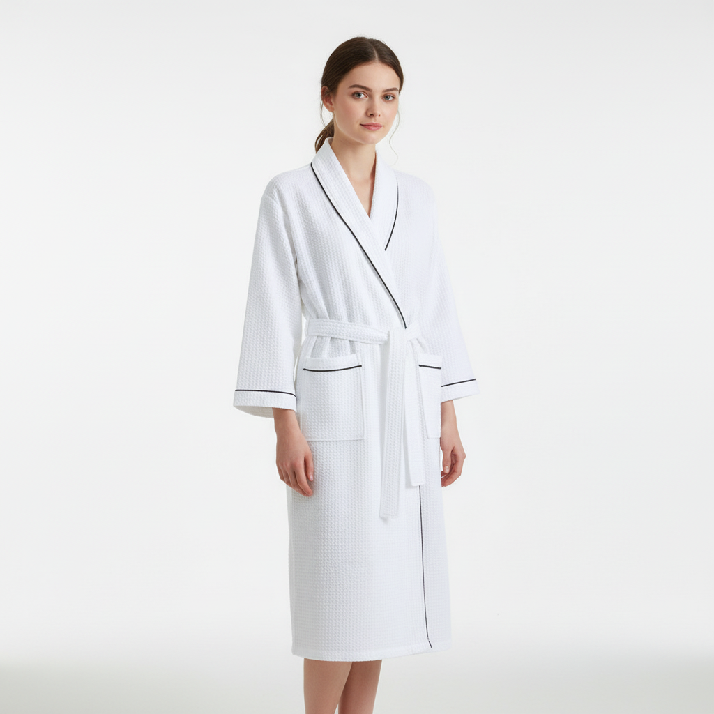 Lightweight Waffle Weave Robe