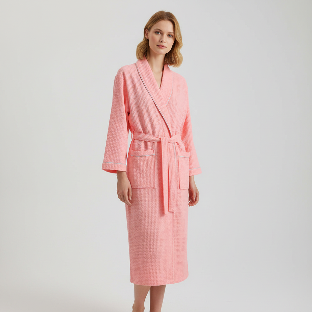 Lightweight Waffle Weave Robe