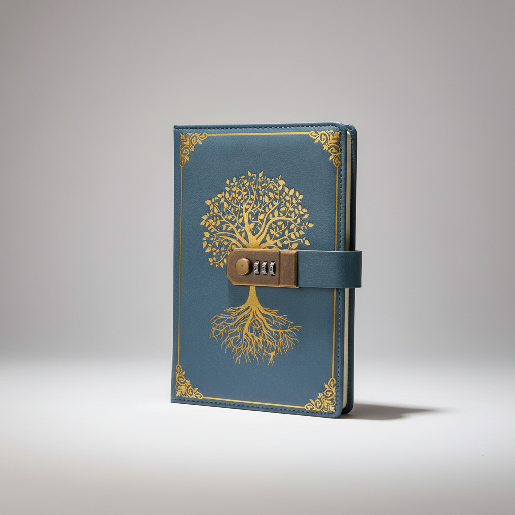 Lined Locking Journal
