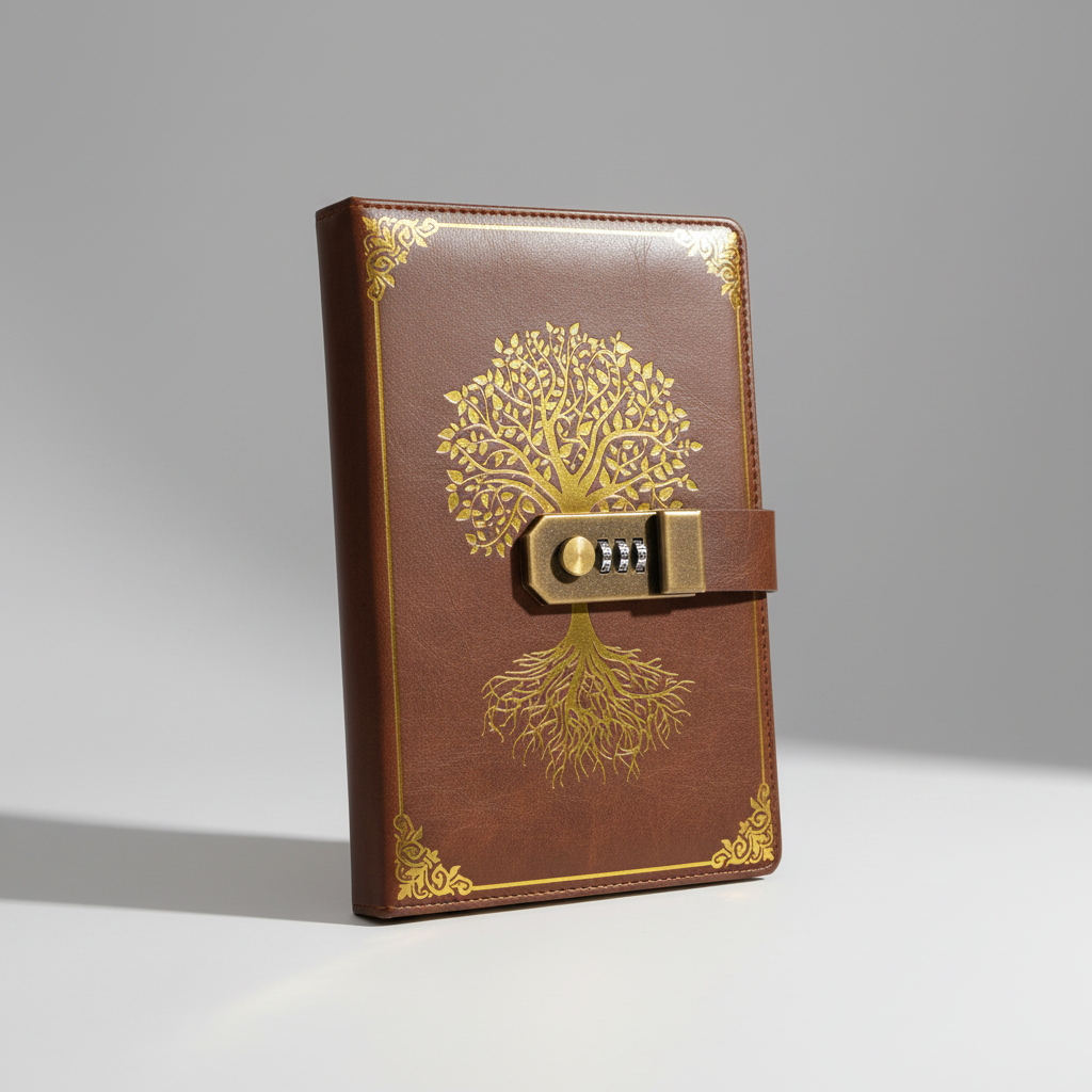 Lined Locking Journal