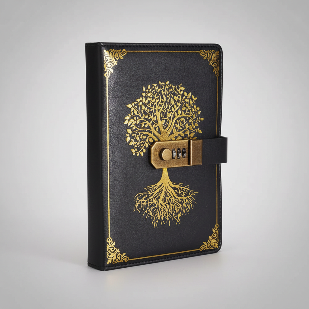 Lined Locking Journal