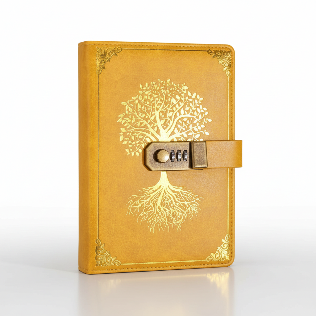 Lined Locking Journal